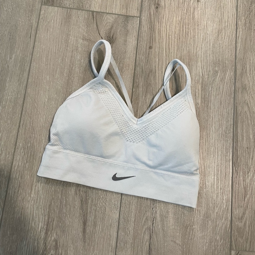 White Nike Sports Bra